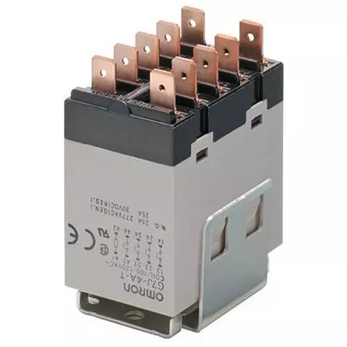 OMRON INDUSTRIAL AUTOMATION RELAY, 4PST-NO, 277VAC, 30VDC, 25A, G7J-4A-B-W1 DC24