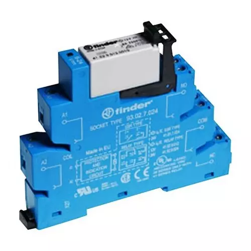 FINDER POWER RELAY, DPDT, 240V, 8A, DIN RAIL, 385202400060