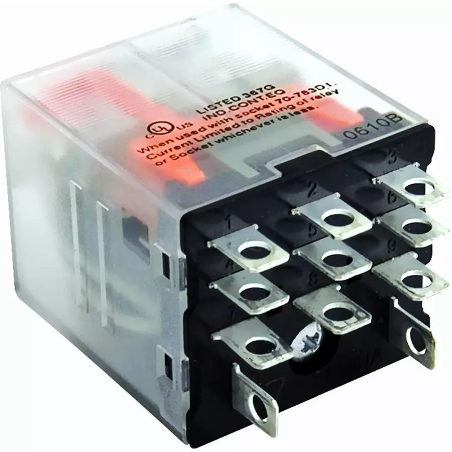 SCHNEIDER ELECTRIC/LEGACY RELAY Relay, 3Pdt, 277Vac, 28Vdc, 12A, 783XCXC-12D