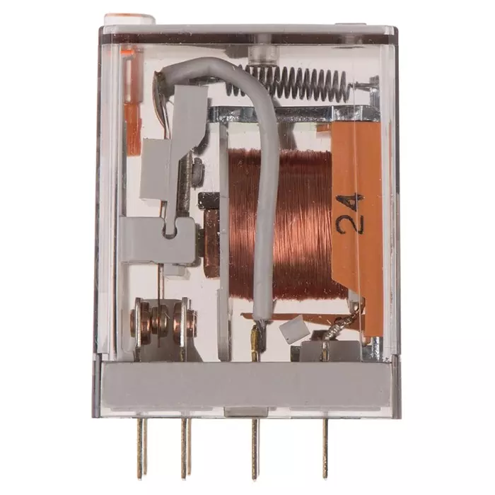 Finder Plug In Power Relay 24 V AC Coil 10 A Switching Current DPDT, 55.32.8.024.0040