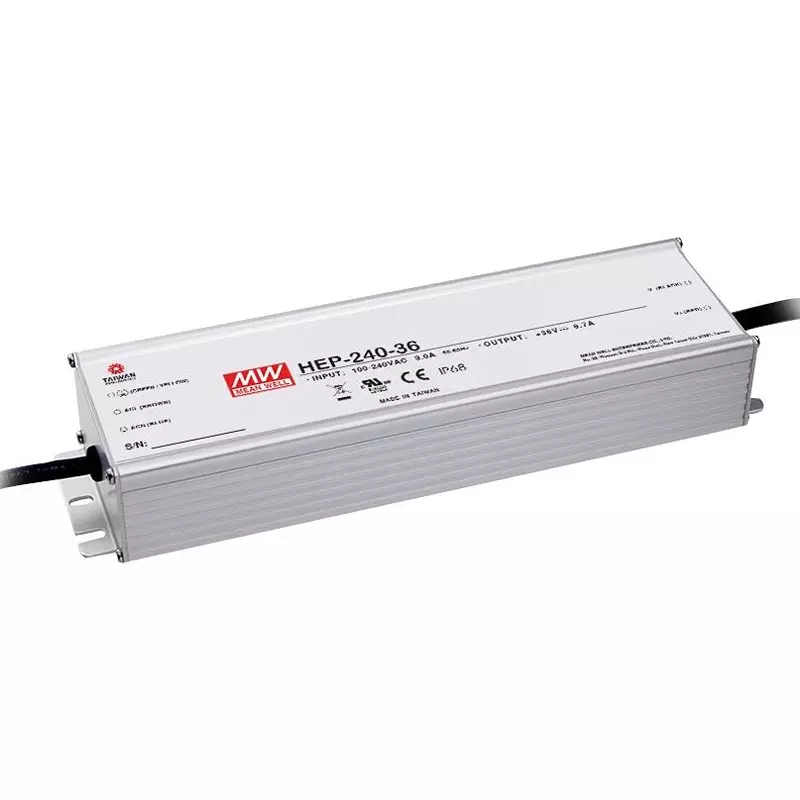 MEAN WELL POWER SUPPLY, AC-DC, 12V, 16A, HEP-240-12A