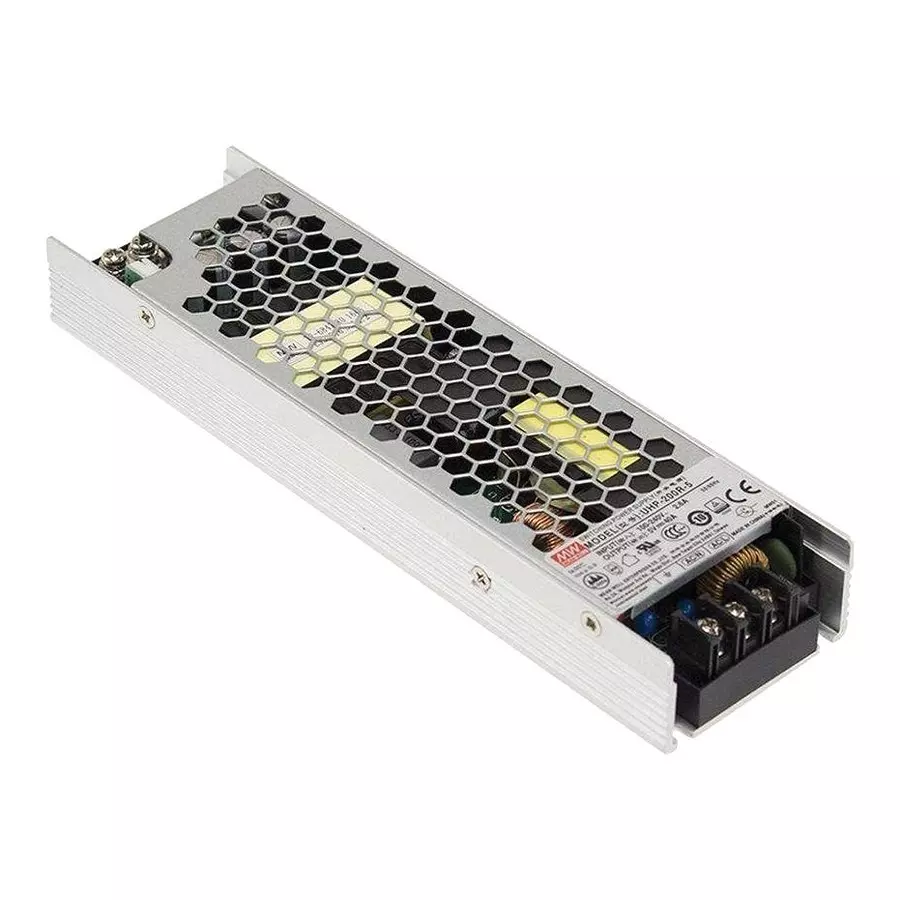 MEAN WELL POWER SUPPLY, AC-DC, 5V, 40A, UHP-200-5
