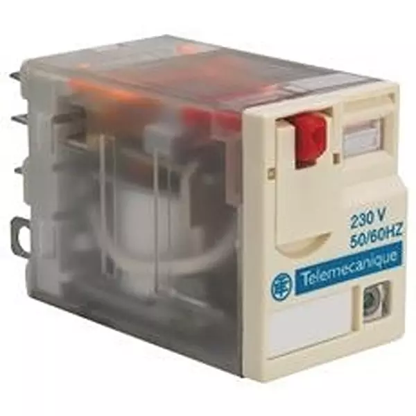 SCHNEIDER ELECTRIC Relay, Dpdt, 250Vac, 15A, Rpm21F7