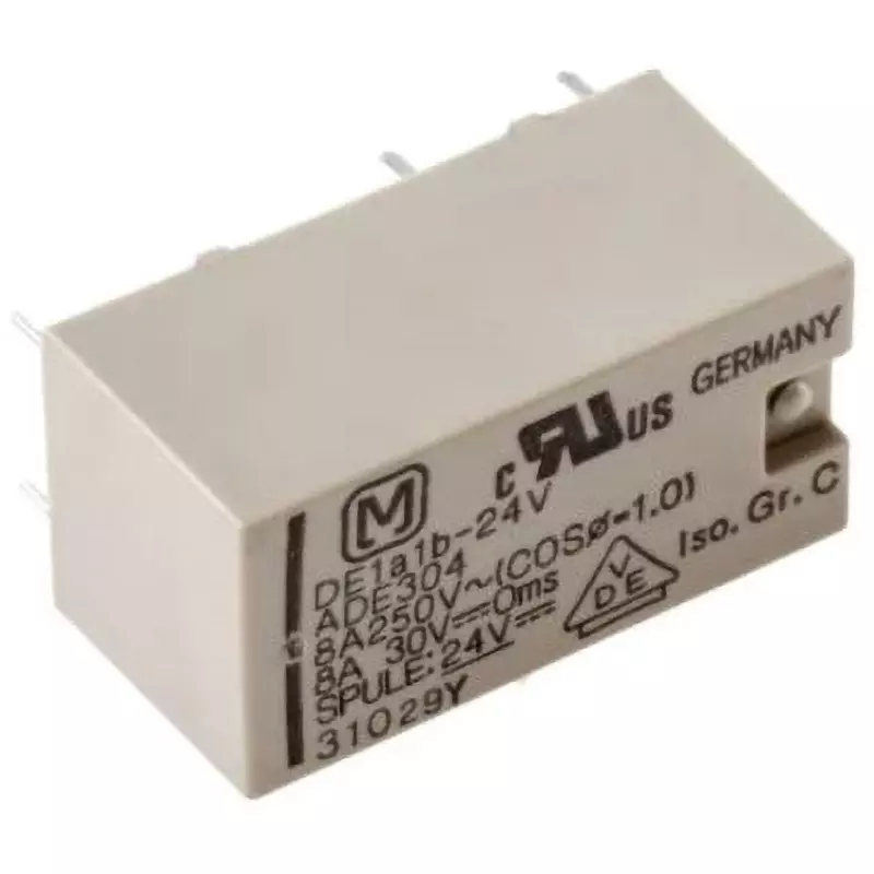 Panasonic Power Relay DC 24 V, DE1A1B24 (Pack of )