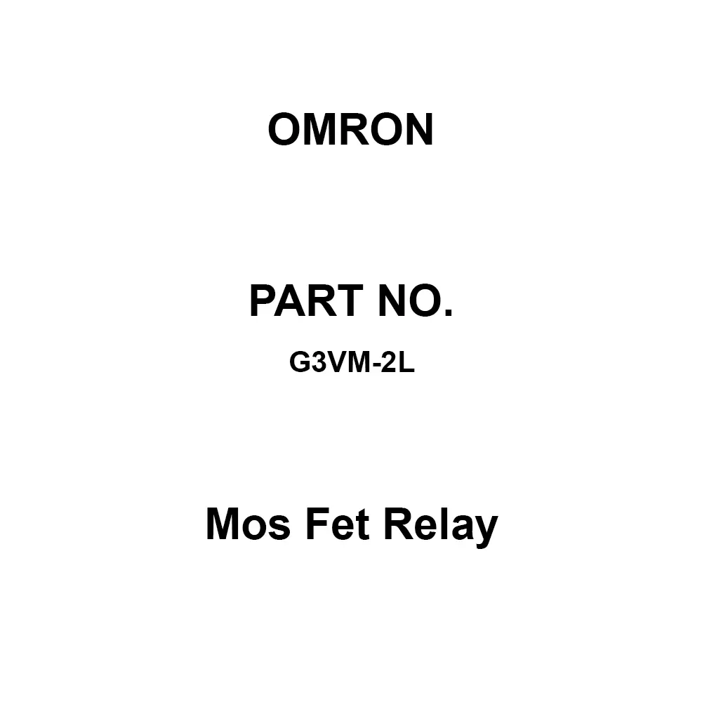 Omron Mos Fet Relay 1A Contact Configuration, G3VM-2L