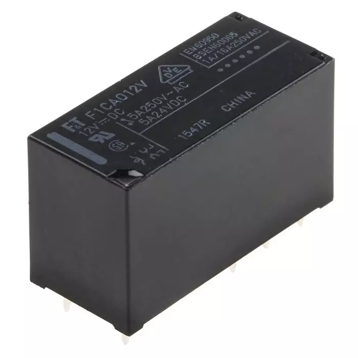 Fujitsu Power Relay PCB Mount DPDT PCB Pin 12 V DC 270 Ω, FTR-F1CA012V