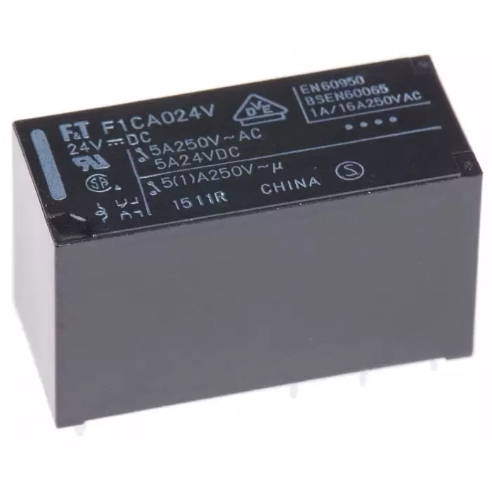 Fujitsu Power Relay PCB Mount DPDT PCB Pin 24 V DC 1100 Ω, FTR-F1CA024V