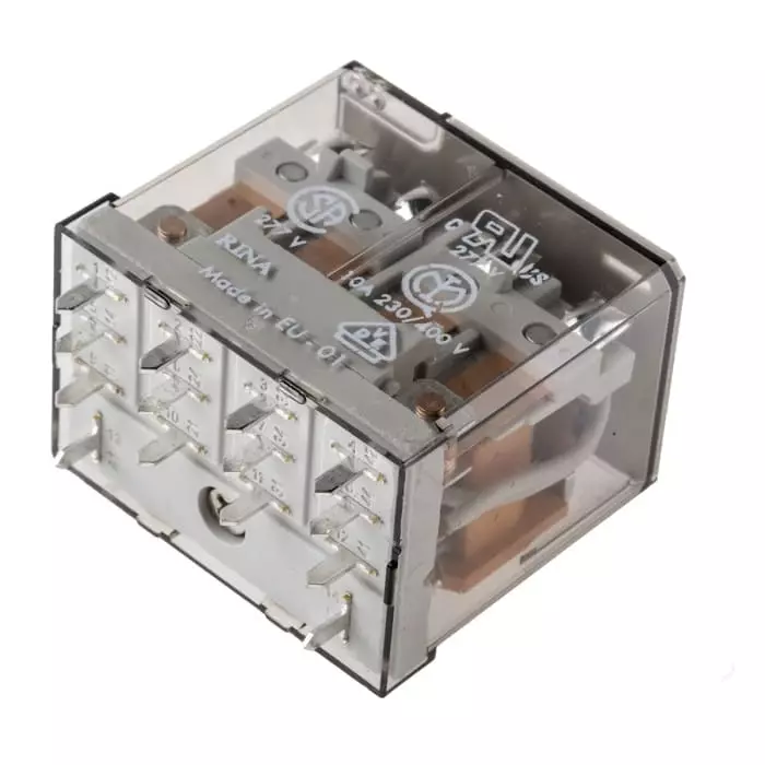 Finder PCB Mount Power Relay 24 V AC Coil 12 A Switching Current 4PDT, 56.44.8.024.0000