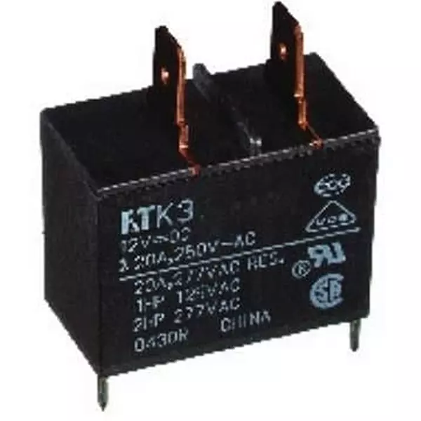 FCL Components Power Relay Through Hole Mount 1 Form A (SPST-NO) 20 Amp 250 V AC, FTR-K3JB009W
