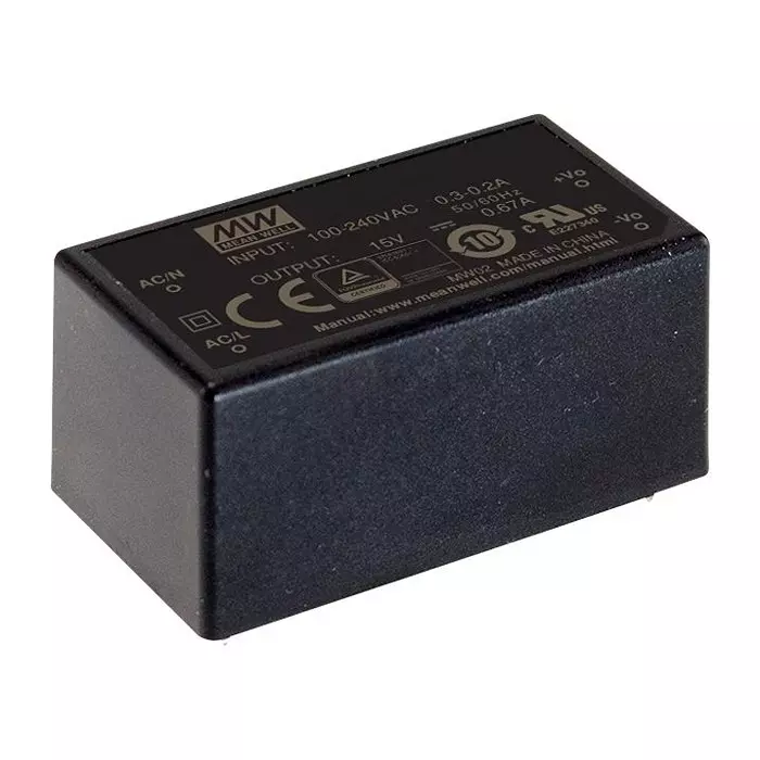 MEAN WELL POWER SUPPLY, AC-DC, 12V, 0.85A, MPM-10-12