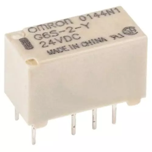 Omron Surface Mount Relay 1000 mohm or more (with DC500 V mega), G6S-2-Y 24DC