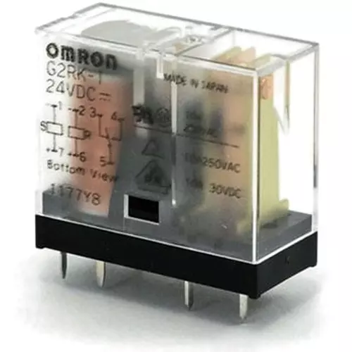Omron Power Relay DC 24 V Rated Voltage, G2RK-1-DC24