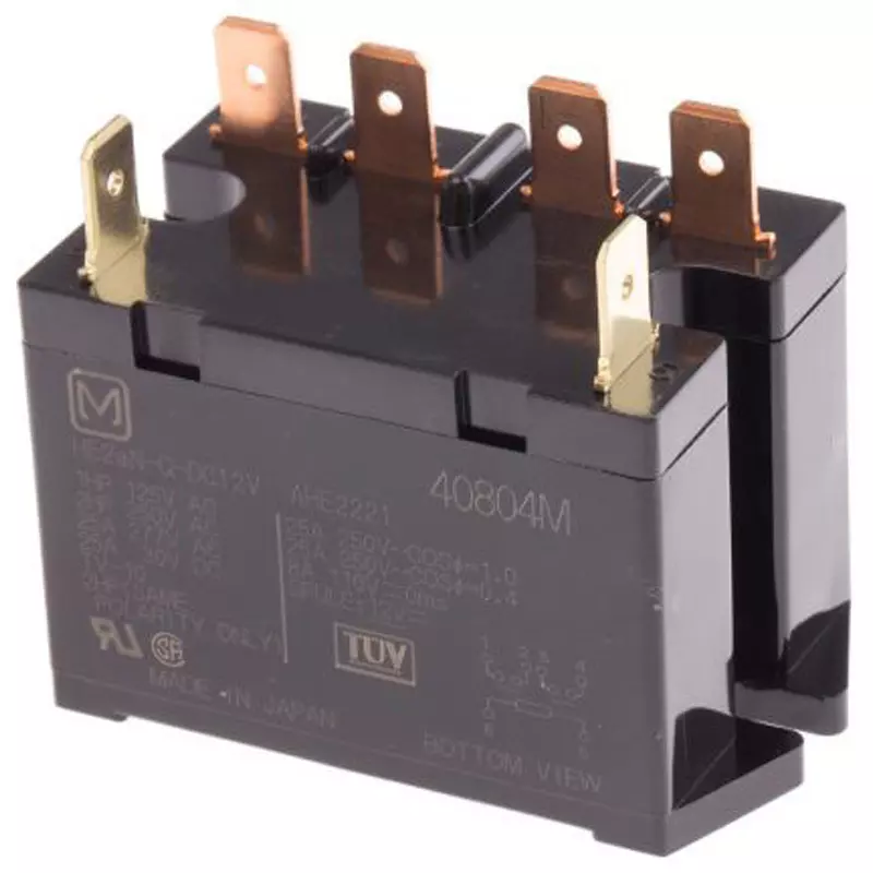Panasonic Power Relay 12/DC V, HE2AN-Q-DC12V (Pack of )