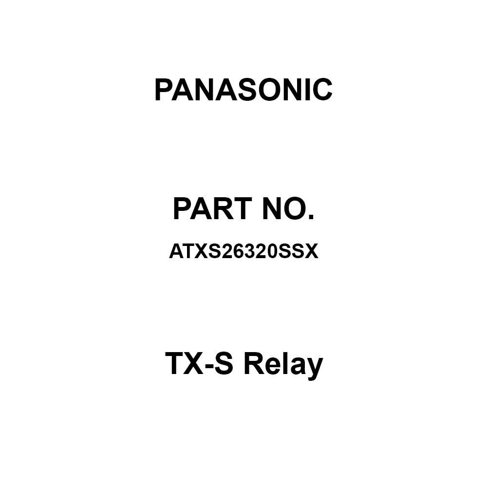 Panasonic TX-S Relay DC 12 V Rated Coil Voltage, ATXS26320SSX (Pack of 500 Pcs)