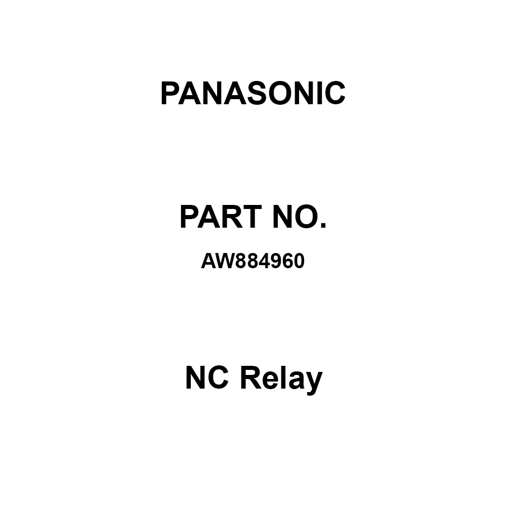 Panasonic NC Relay 4C Contact DC 5 V Rated Coil Voltage, AW884960 (Pack of 20 Pcs)