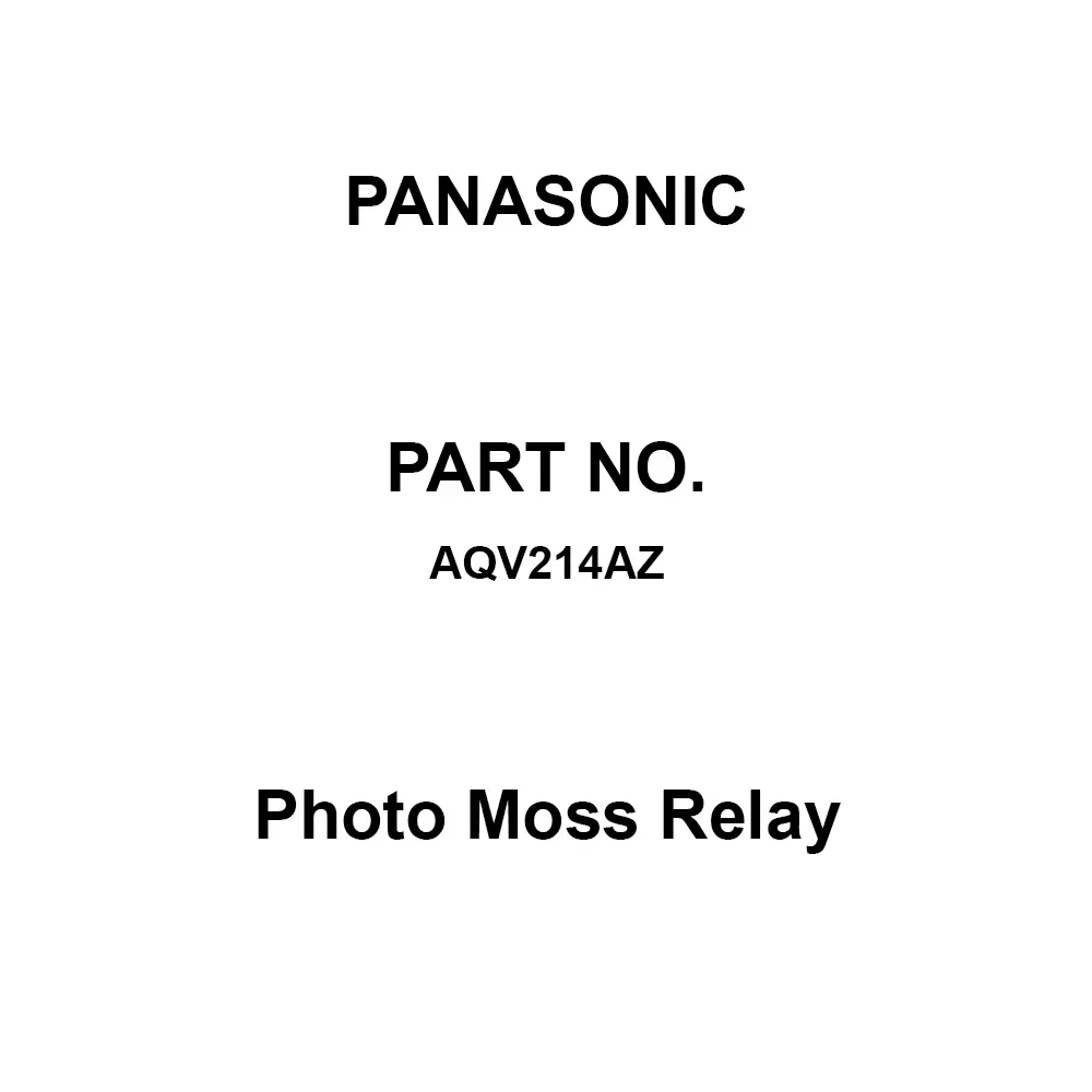 Panasonic Photo Moss Relay 1A Contact, AQV214AZ (Pack of 1000 Pcs)
