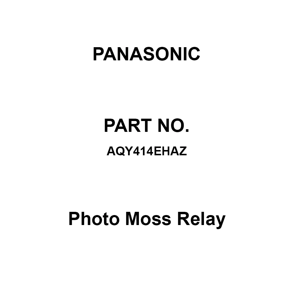 Panasonic Photo Moss Relay 1B Contact, AQY414EHAZ (Pack of 1000 Pcs)