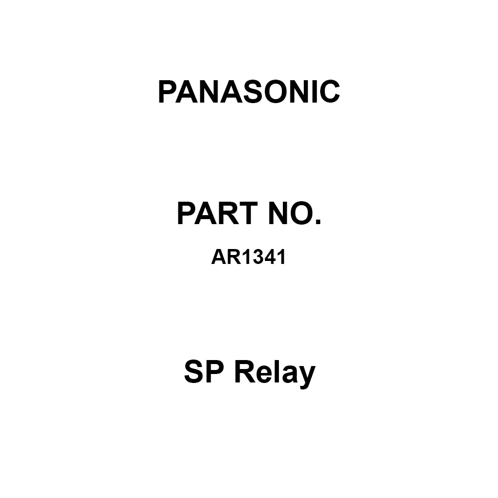 Panasonic SP Relay 4C Contact DC 12 V Rated Coil Voltage, AR1341 (Pack of 10 Pcs)