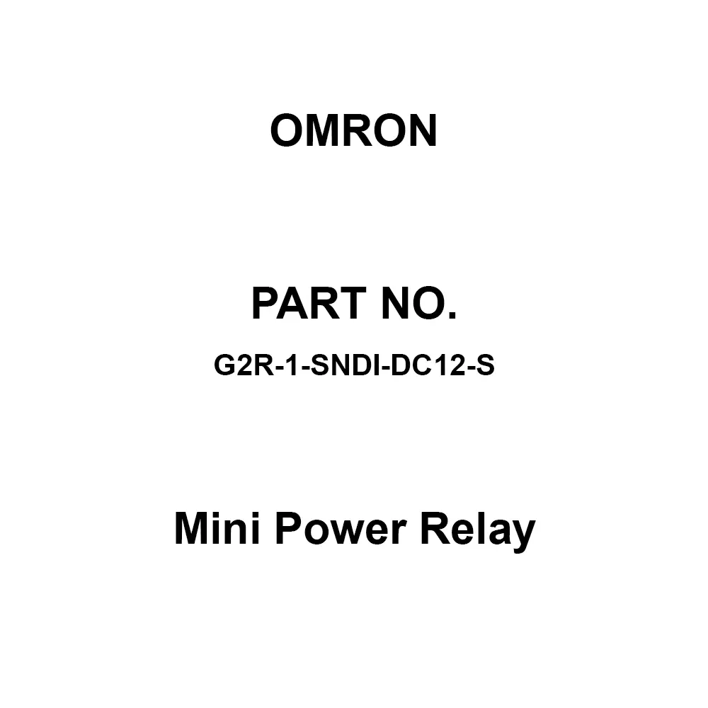 Omron Mini Power Relay 1000 mΩ or more, G2R-1-SNDI-DC12-S