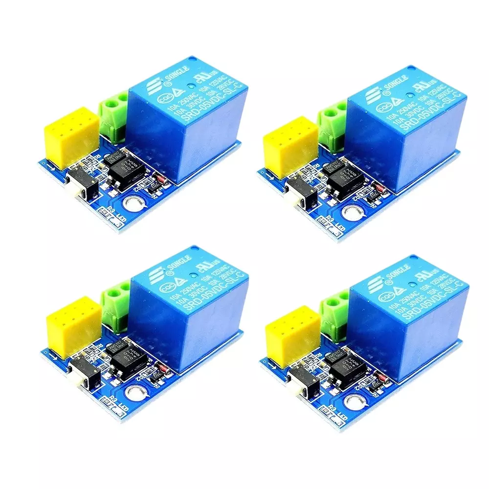 Invento WI-FI Relay Module ≥250 mA Working Current DC 5-12 V Voltage for Smart Home Automation System, ESP8266 (Pack of 4 Pcs)