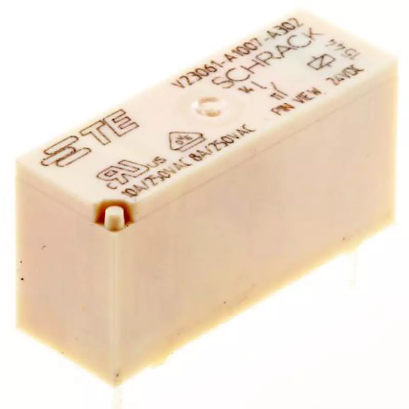 TE CONNECTIVITY Power Relay Board Mounting Type Of Sign SPST Contact, V23061A1007A302 (Pack of 20)