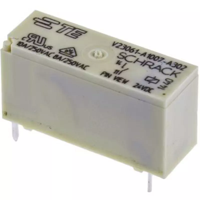 TE CONNECTIVITY Power Relay Board Mounting Type Of Sign SPST Contact Configuration, V23061A1007A302