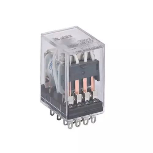 Chint Miniature Power Relay JZX-22F Series 4Z with Indicator Plug-in Type 12 V DC, 285134