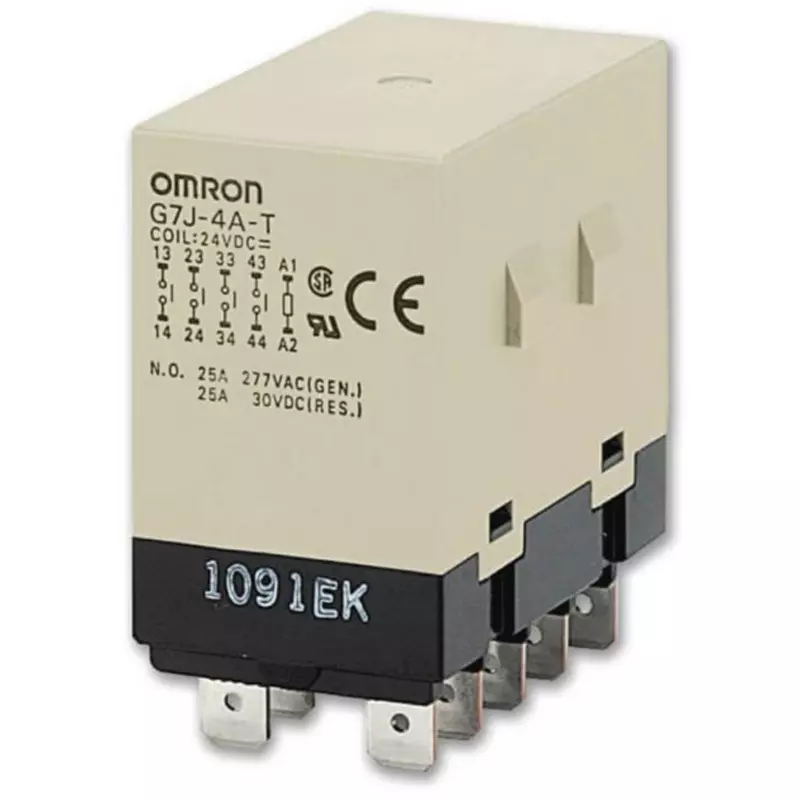Omron Tab Terminal Power Relay 4a Contact Configuration, G7J-4A-T AC100/120