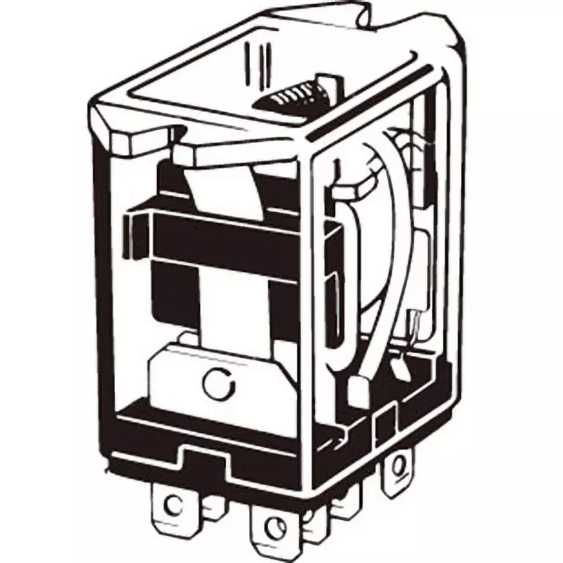 Omron Case Top Mounting Bi-Power Relay AC24 V 1 Pole, LY1F-AC24