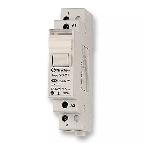 FINDER RELAY, SPST, 250VAC, 20A, 22.21.9.012.4000