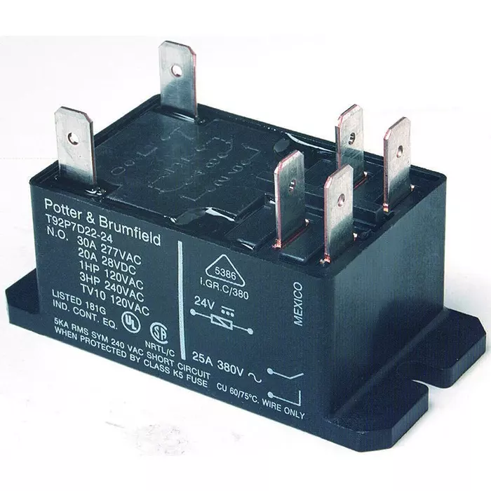 TE CONNECTIVITY RELAY, DPST-NO, 277VAC, 28VDC, 40A, T92S7A22-240.