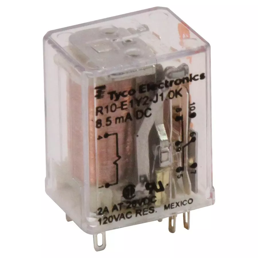 TE CONNECTIVITY RELAY, DPDT, 120VAC, 28VDC, 2A, R10-E1Y2-J1.0K