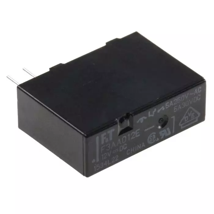 Fujitsu Power Relay PCB Mount SPST PCB Pin 12 V DC 720 Ω, FTR-F3AA012E-HA