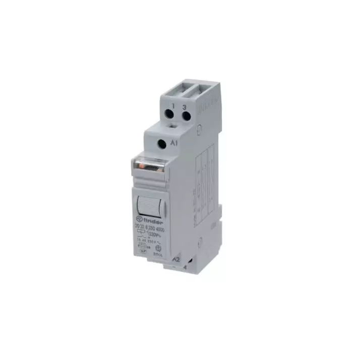 Finder DIN Rail Power Relay 12 V Coil 16 A Switching Current SPST-NC SPST-NO, 20.23.9.012.4000