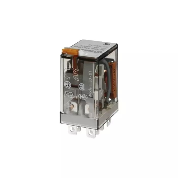 Finder DIN Rail Power Relay 24 V Coil 12 A Switching Current DPDT, 56.32.9.024.4040