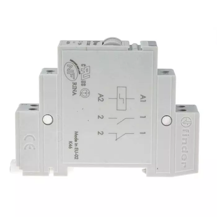 Finder DIN Rail Latching Modular Step Relay 230 V AC Coil 16 A Switching Current SPST, 20.21.8.230.0000