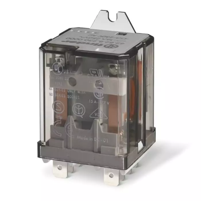 Finder Flange Mount Power Relay 110 V Coil 50 A Switching Current DPDT, 66.82.8.110.4000