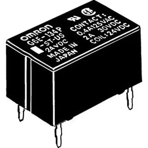 Omron Micro Relay 1000 mohm or more (with DC500 V mega), G6E-134P-US-U DC24