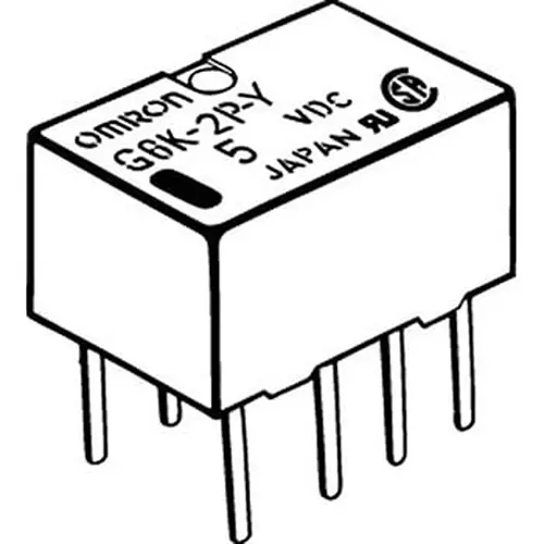Omron Surface Mount Relay 1000 mohm or more (DC500 V insulation resistance meter), G6K-2P-Y DC4.5