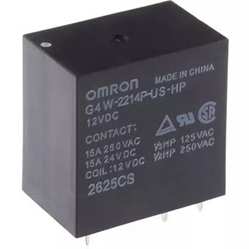 Omron General Purpose Relay DC12V, 180 Ohm Resistance, G4W2214PUSHP12DC