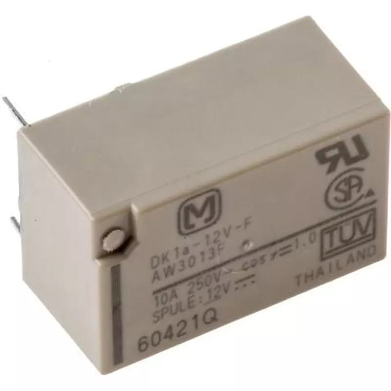 Panasonic Power Relay DC12 V, DK1A12F (Pack of )
