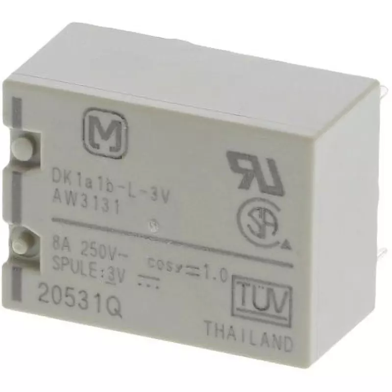 Panasonic Power Relay DC3 V, DK1A1BL3 (Pack of )