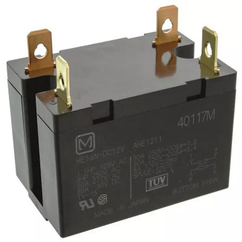Panasonic Power Relay 12/DC V, HE1AN-DC12V (Pack of )