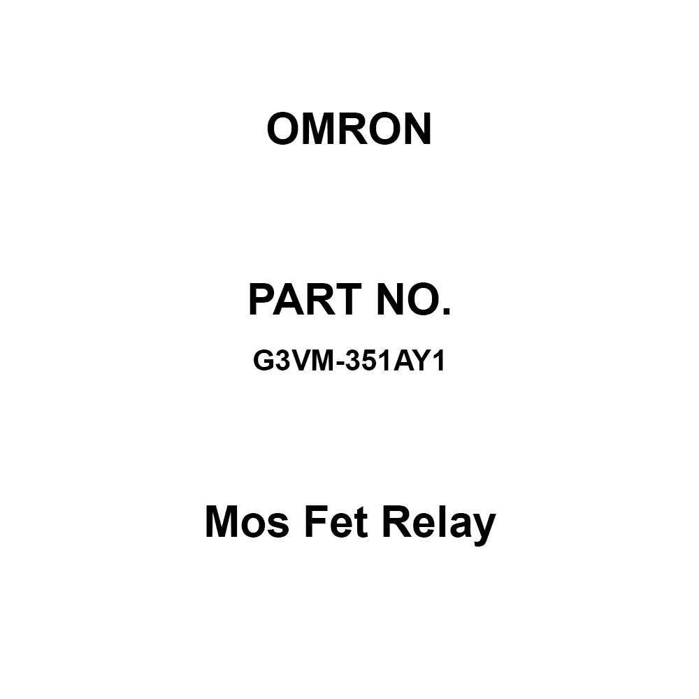 Omron Mos Fet Relay 1A Contact Configuration, G3VM-351AY1