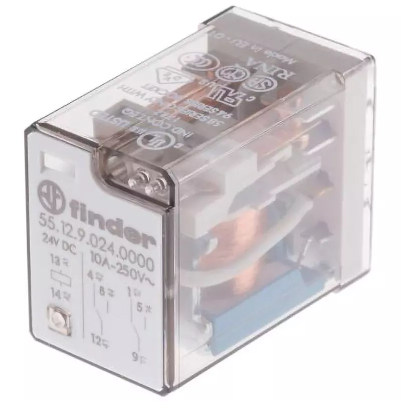 Finder Finder Relay AC400 V Maximum Allowable Contact Voltage DC 24 V Rated Coil Voltage, 5512.9024