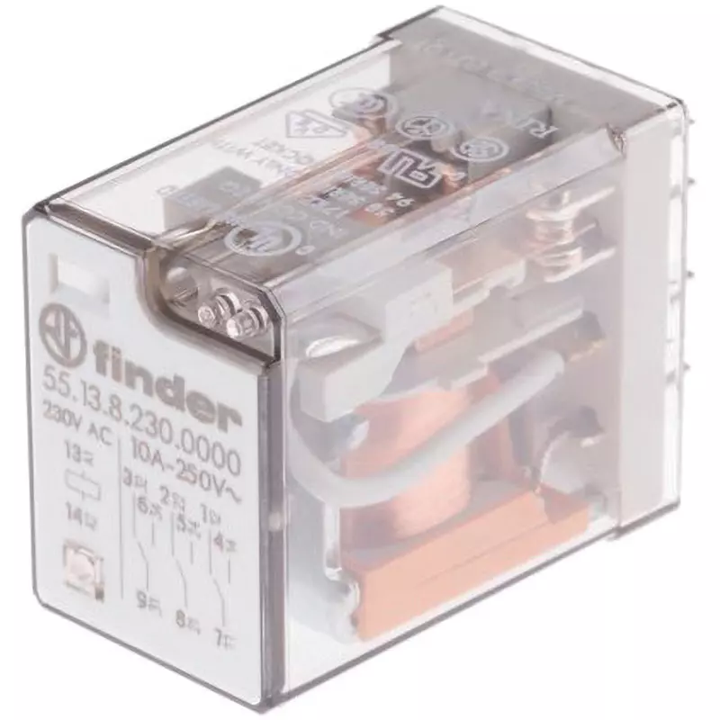 Finder Finder Relay AC400 V Maximum Allowable Contact Voltage AC230 V Rated Coil Voltage, 5513.823