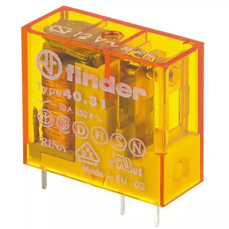 Finder Finder Relay AC400 V Maximum Allowable Contact Voltage AC12 V Rated Coil Voltage, 40.31.8.012.0000