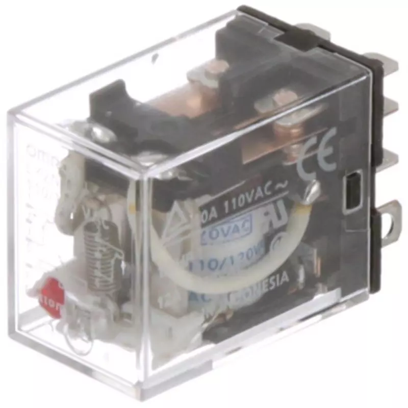 Omron Plug-In Terminal Bi-Power Relay AC12 V 2 Pole, LY2N-AC12