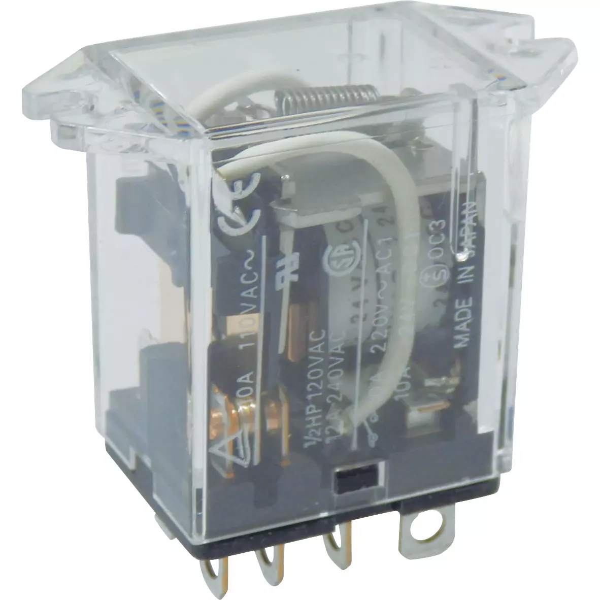 Omron Case Top Mounting Bi-Power Relay AC24 V 2 Pole, LY2F AC24