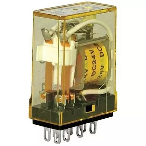 IDEC RELAY, DPDT, 240VAC, 30VDC, 3A, RY2S-ULAC24V